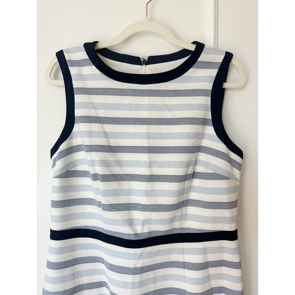 NWT Hobbs Blue and white striped shift dress - Picture 4 of 12